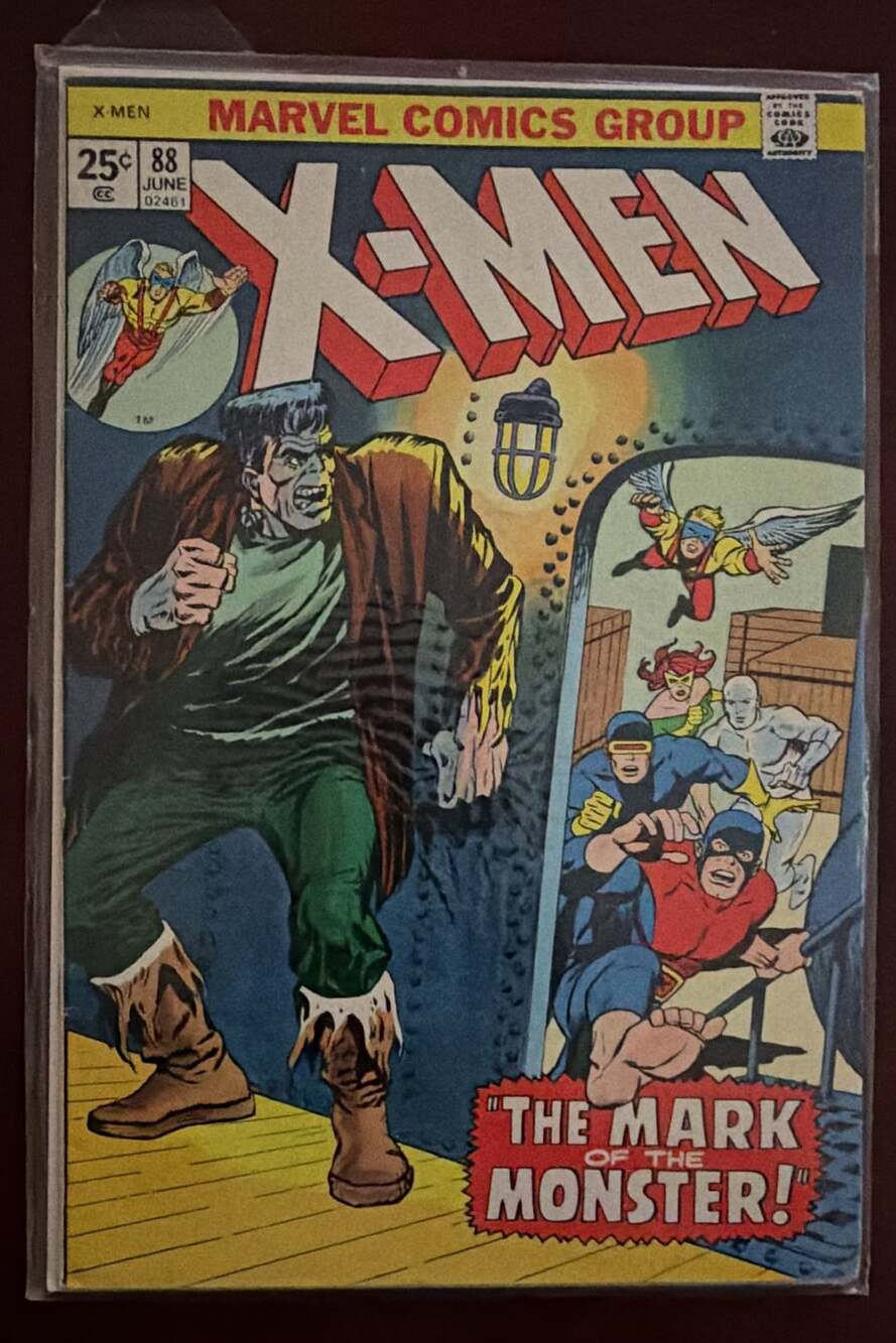 Marvel Comics X-Men #88 Comic Book 1974 The Mark Of The Monster